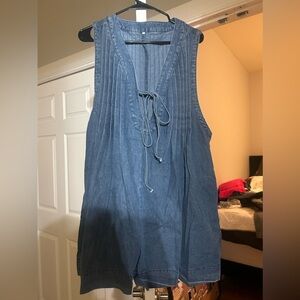 Webster denim romper